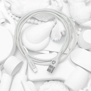 Foggy Snow Lightning cable · 1.2 meter · Made of recycled plastics-1