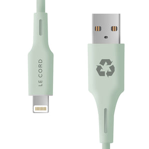 Pale Pine iPhone Lightning cable · 1.2 meter · Made of recycled plastics-0